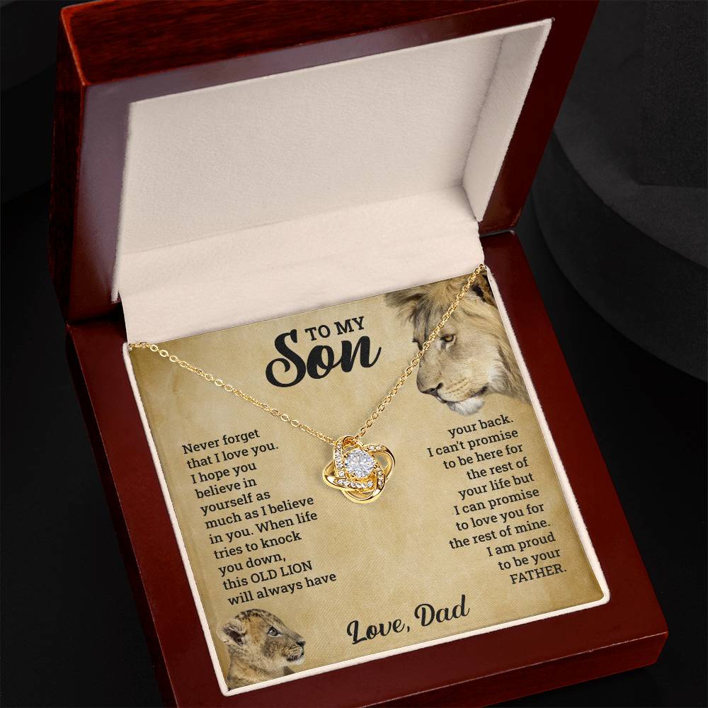 Love Knot Neckless - To My Son