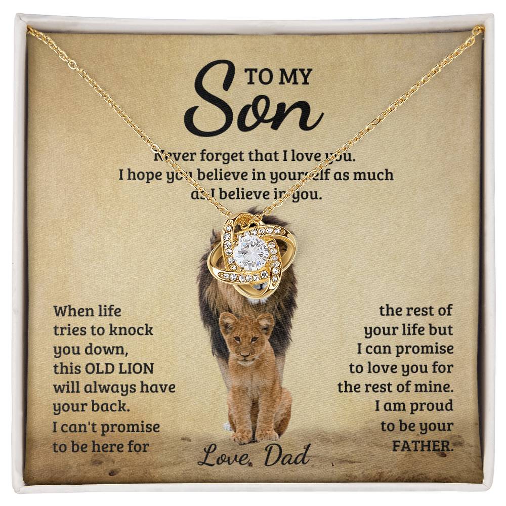 Love Knot Neckless -  To My Son
