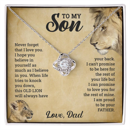 Love Knot Neckless -  To My Son