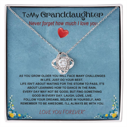 Love Knot Neckless -  To My Granddaughter